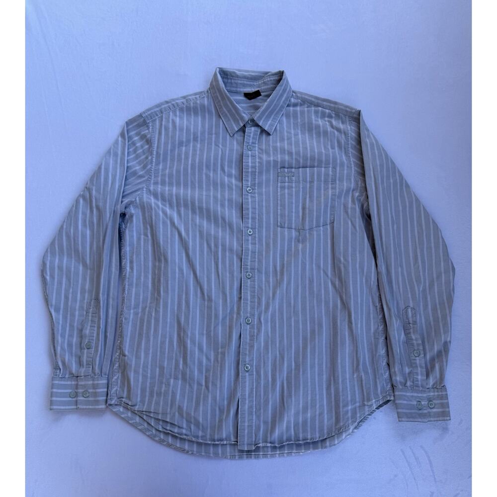 RVCA Mens Long Sleeve Button Up Size XL